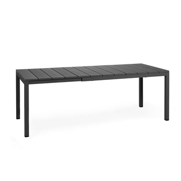 Ensemble de jardin anthracite Table extensible 160/220 et 6