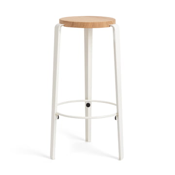 Tabouret de bar Cornet Hay - blanc bois naturel